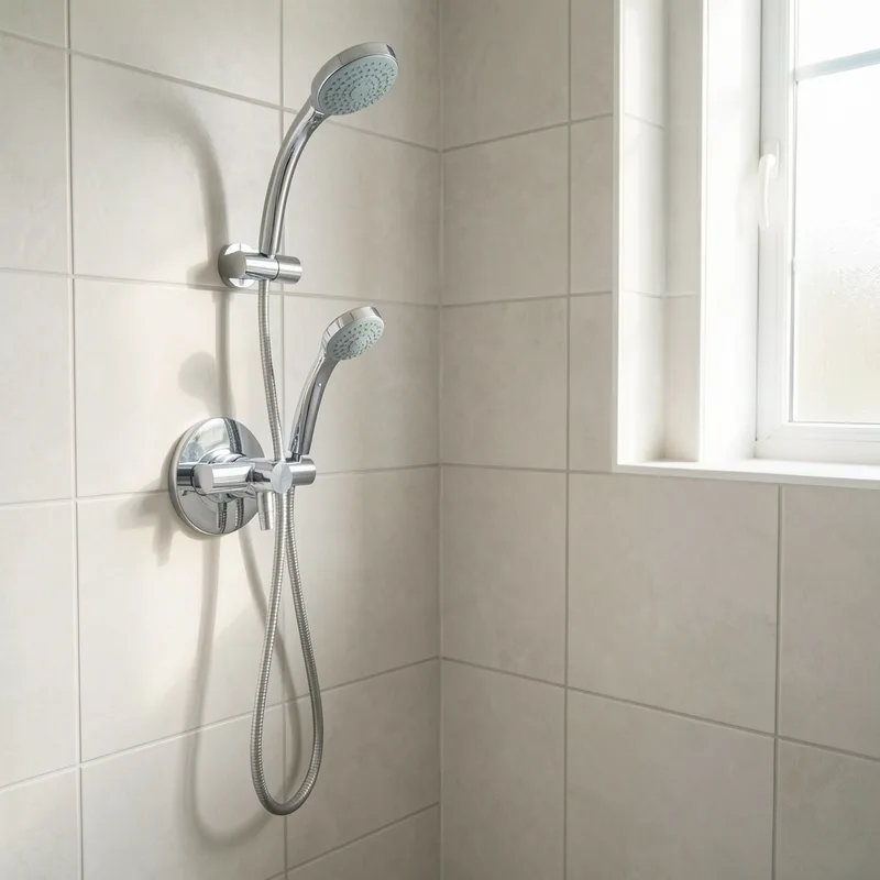 Salle de bain rénovée avec douche à l'italienne et meuble vasque